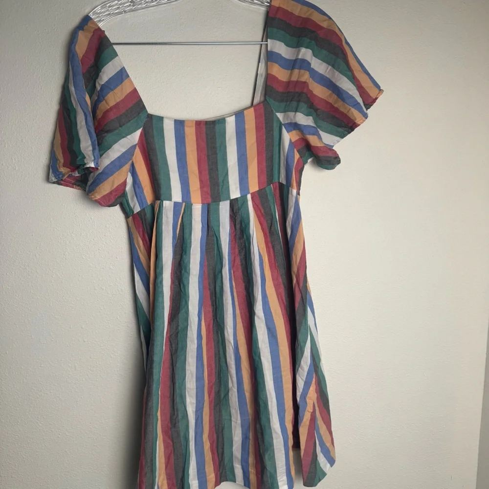 Madewell Multicolor Striped Garment sundress dress‎